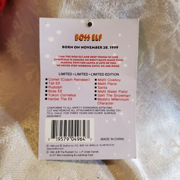 Stuffins Rudolph Island of Misfit Toys 1998-1999 CVS Plush Set of 12 w/Display - Picture 5 of 8